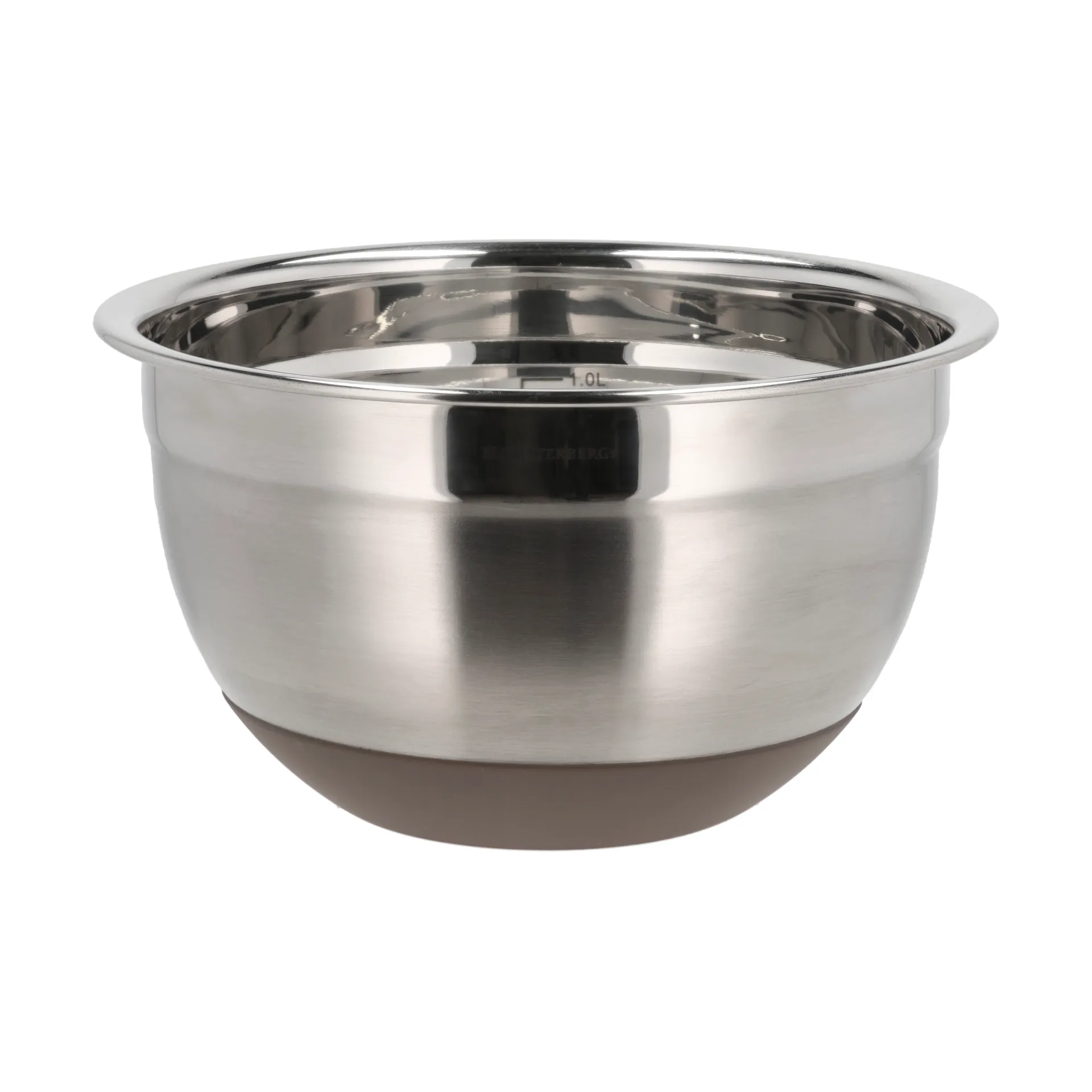 Blandingsskål med silikonebund latte, 1,5 liter Blomsterbergs