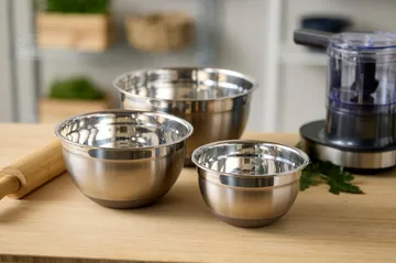 Blandingsskål med silikonebund latte - 1,5 liter - Blomsterbergs