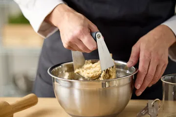 Blandingsskål med silikonebund latte - 3 liter - Blomsterbergs