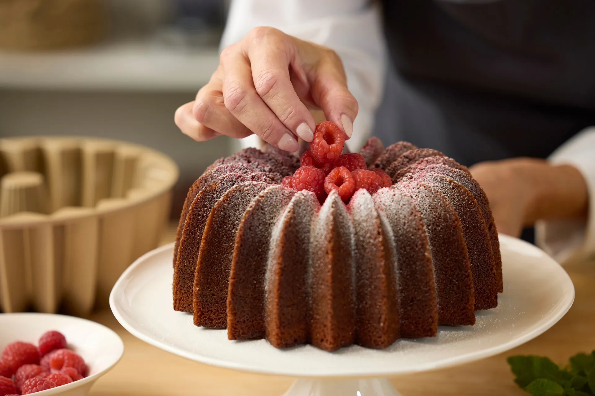 Blomsterbergs bundt-kageform slice 24x10 cm, Rose gold Blomsterbergs