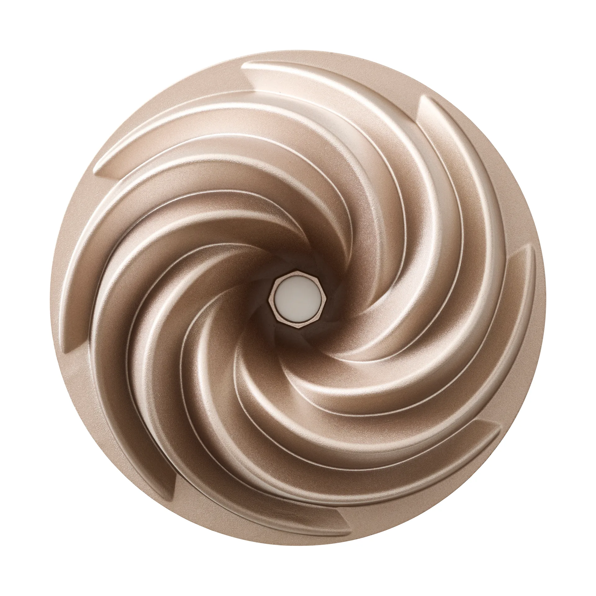 Blomsterbergs bundt-kageform swirl 24x9 cm, Rose gold Blomsterbergs