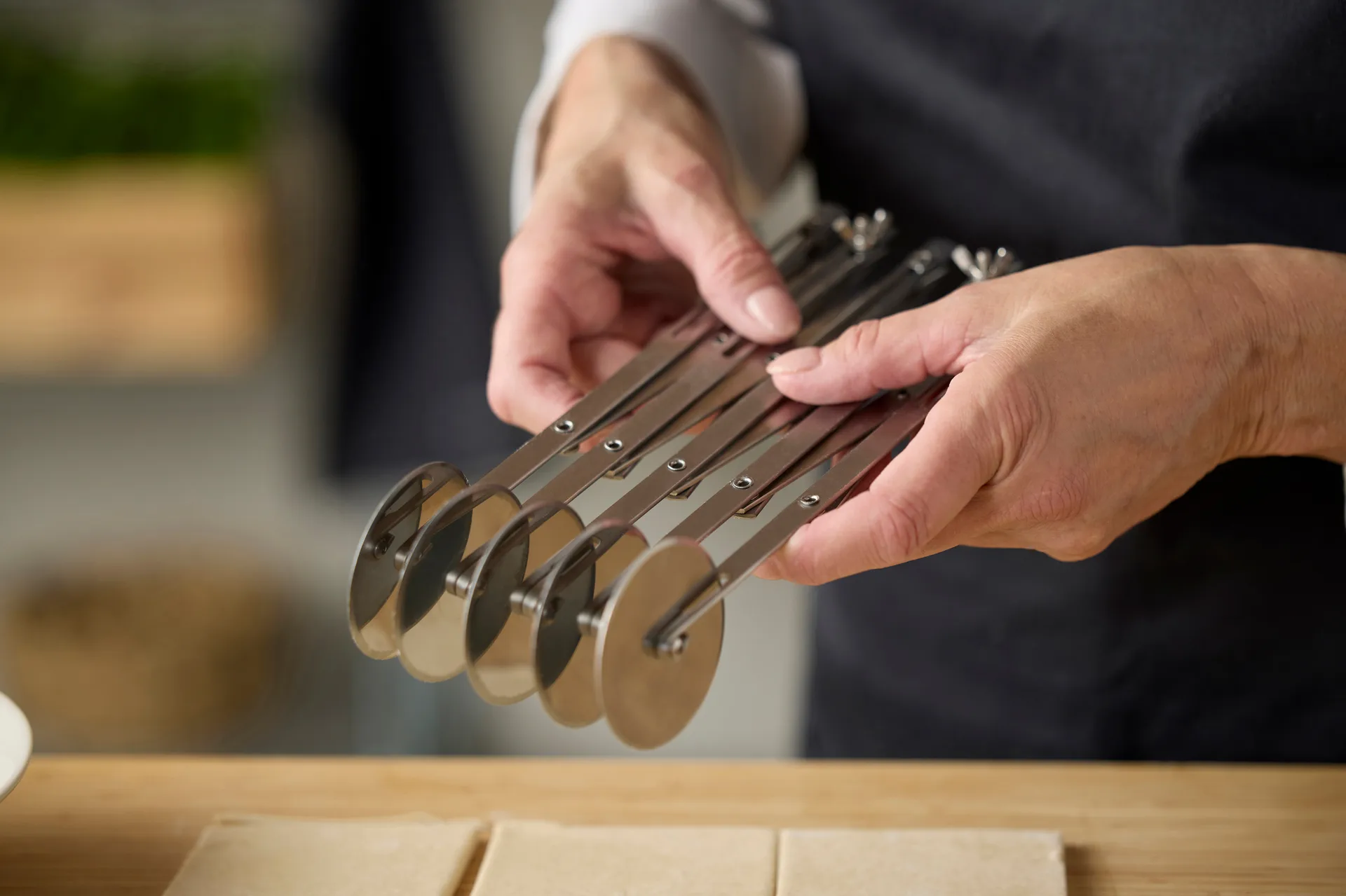 Blomsterbergs dejspore med 5 hjul, Stål Blomsterbergs