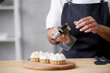 Blomsterbergs gasbrænder - Latte, 16 cm - Blomsterbergs