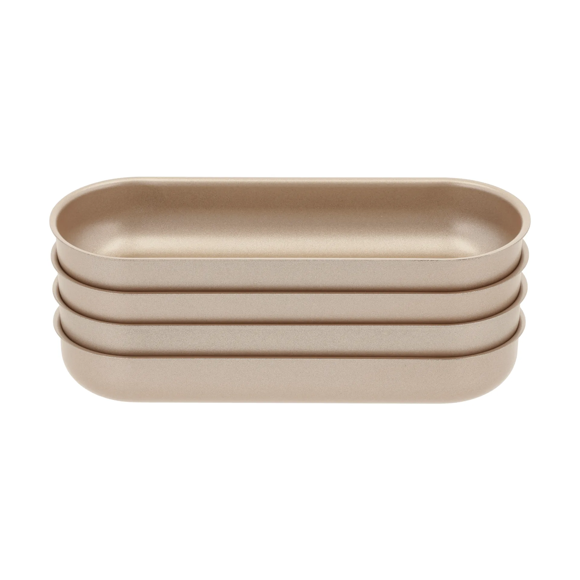 Blomsterbergs minibrødform, Rose gold, 4-pak Blomsterbergs