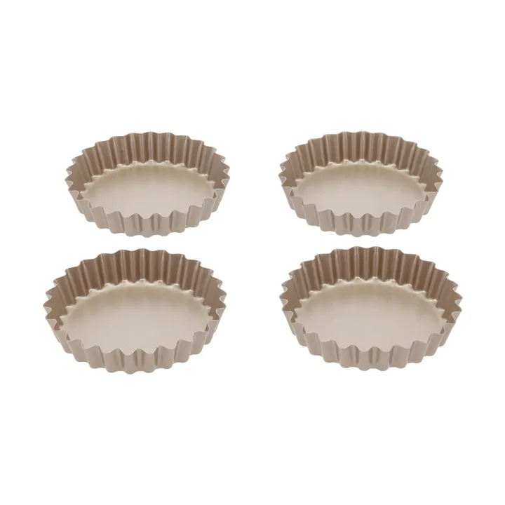 Blomsterbergs minitærteform - Rose gold, 4-pak - Blomsterbergs