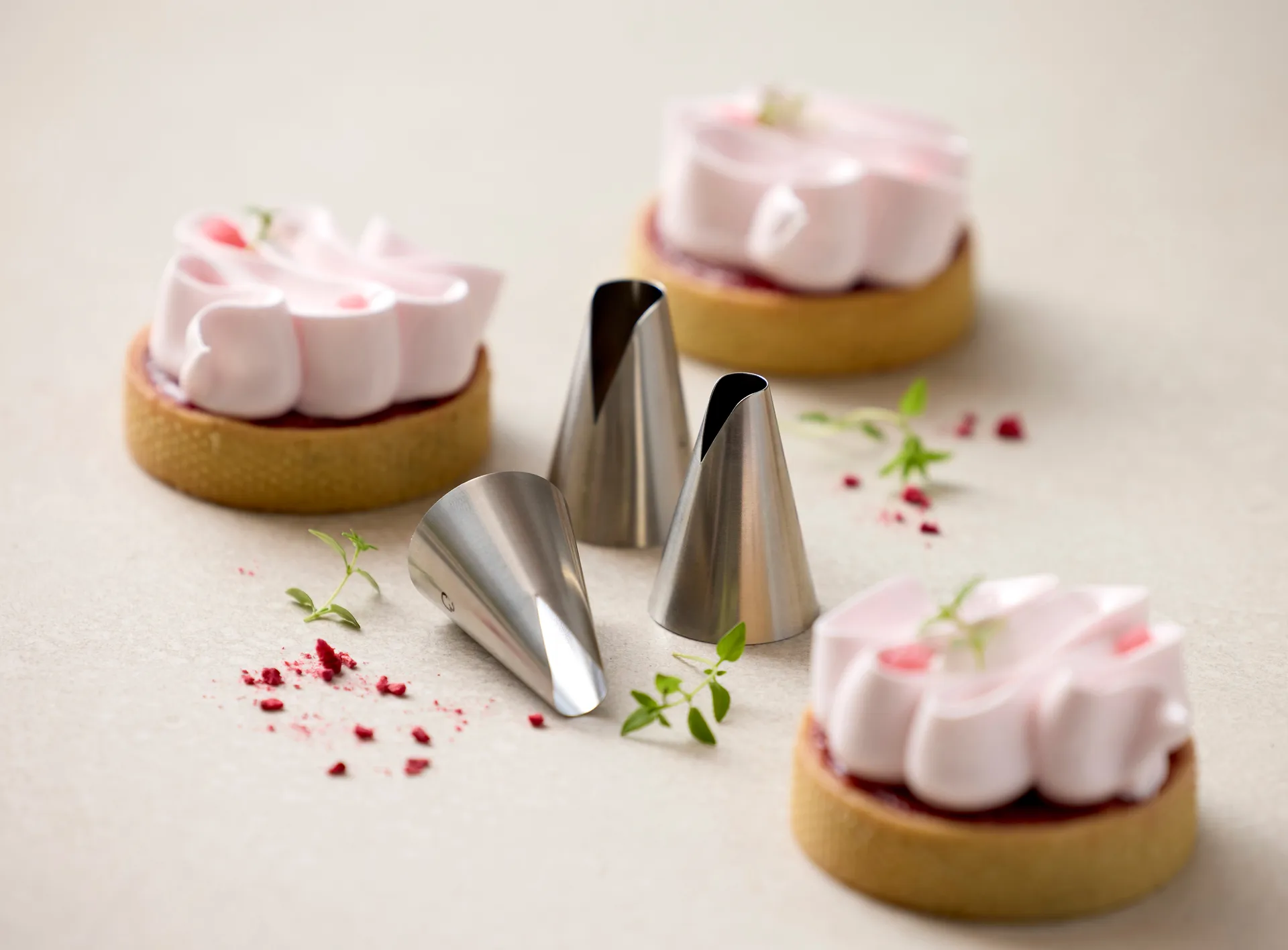 Blomsterbergs saint honoré tyllesæt 3-dele, Stål Blomsterbergs