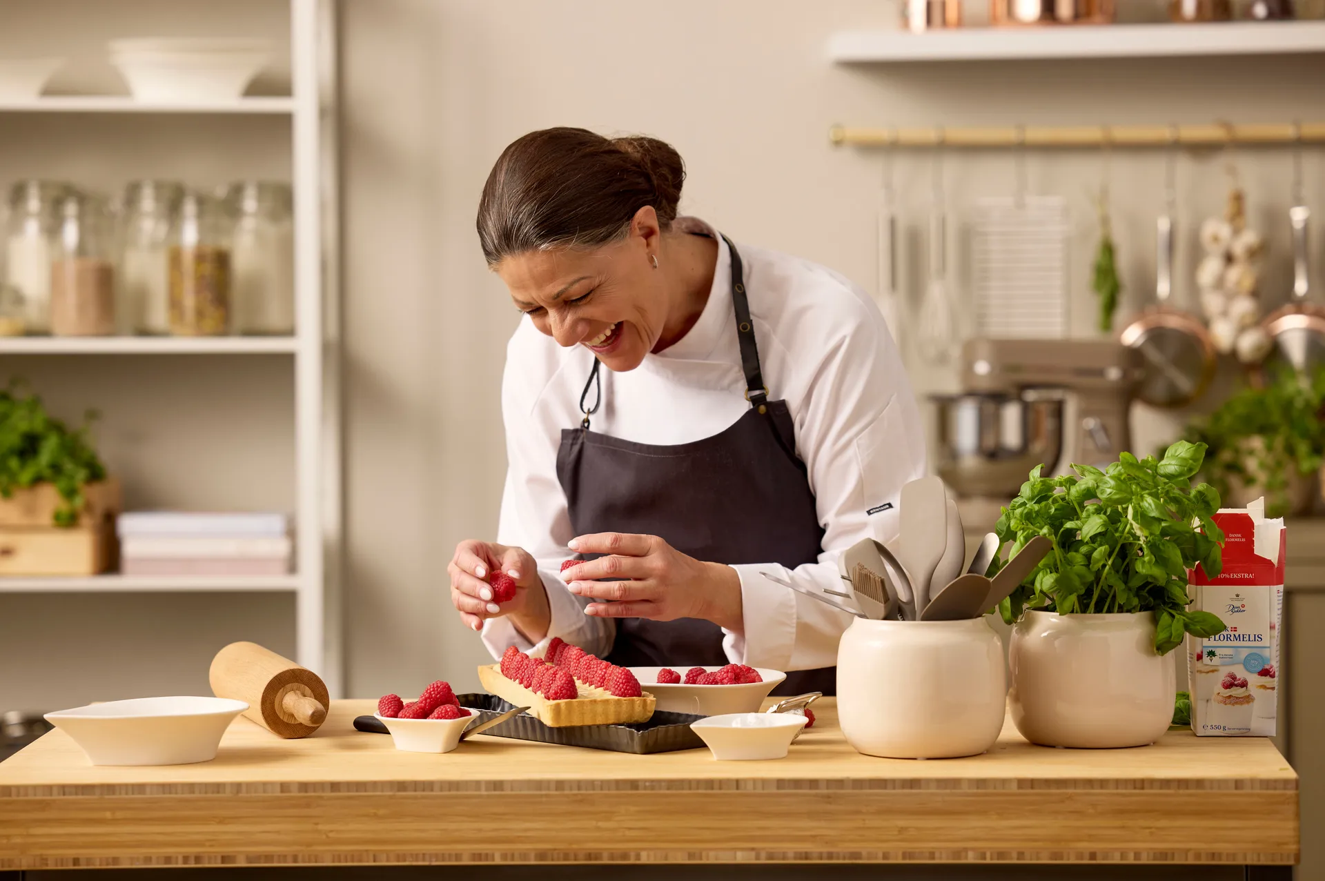 Blomsterbergs tærteform rektangulær 35x11x2,6 cm, Dark grey Blomsterbergs