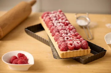 Blomsterbergs tærteform rektangulær 35x11x2,6 cm - Dark grey - Blomsterbergs