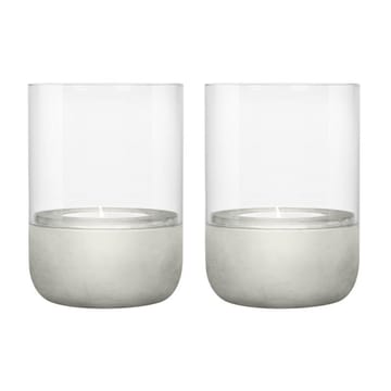 Calma fyrfadsstage Ø7 cm 2-pak - Light grey - blomus