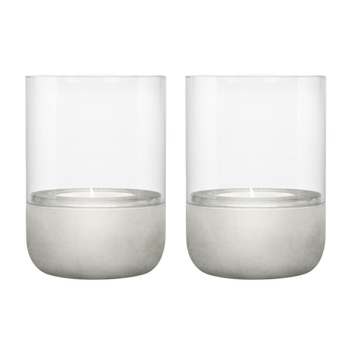 Calma fyrfadsstage Ø7 cm 2-pak, Light grey blomus