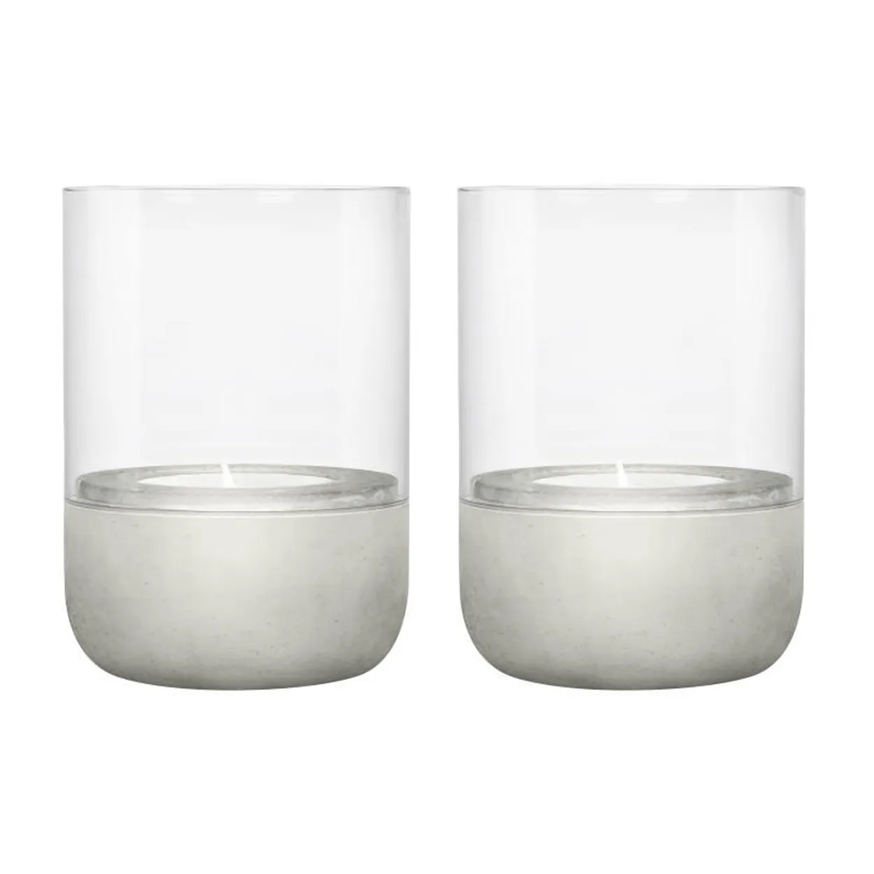 blomus Calma fyrfadsstage Ø7 cm 2-pak Light grey