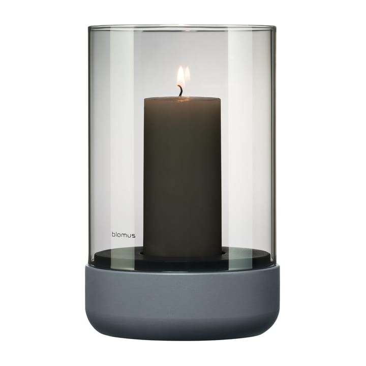 Calma stormlanterne Ø12 cm, Gray/Smoke blomus