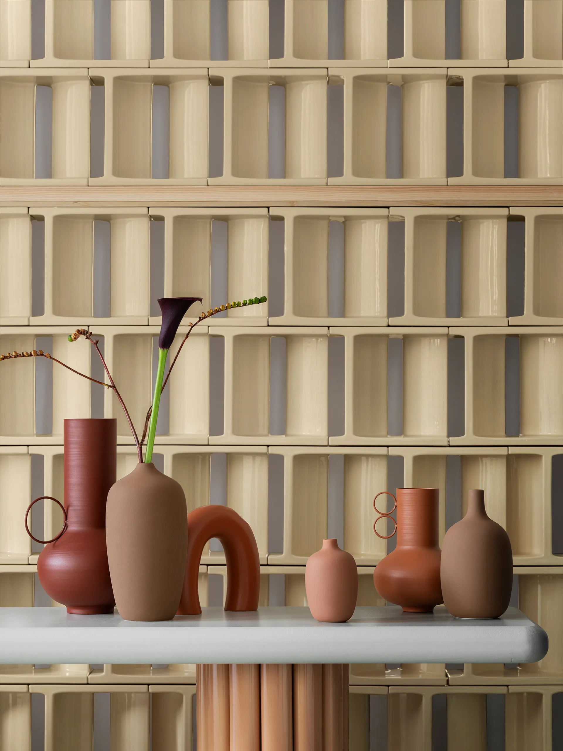 Ceola vase 21 cm, Indian Tan blomus