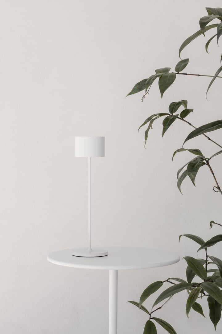 Farol mobil LED-lampe 33 cm, Hvid blomus