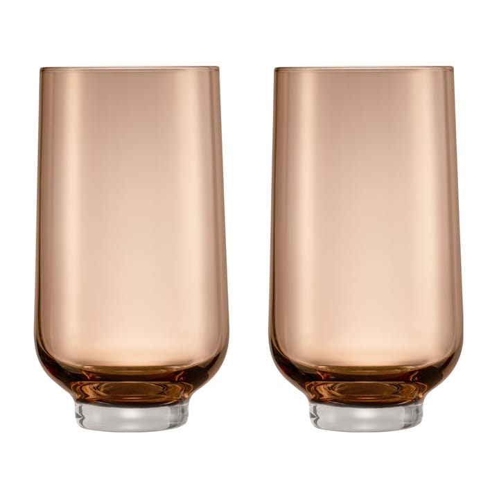 Flow tumblerglas 40 cl 2-pak, Coffee blomus