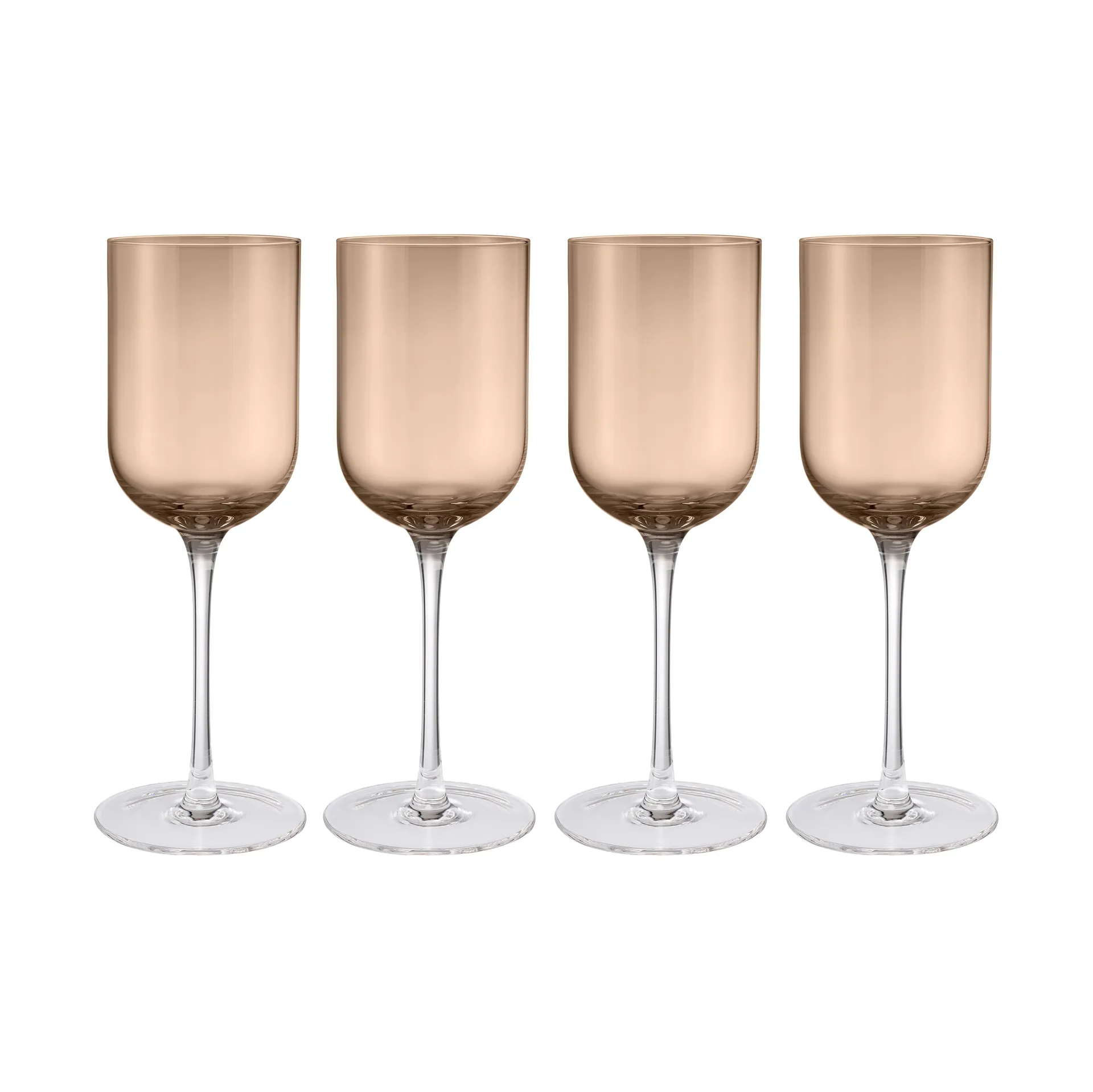 Fuumi vinglas 31 cl 4-pak, Coffee-klar blomus
