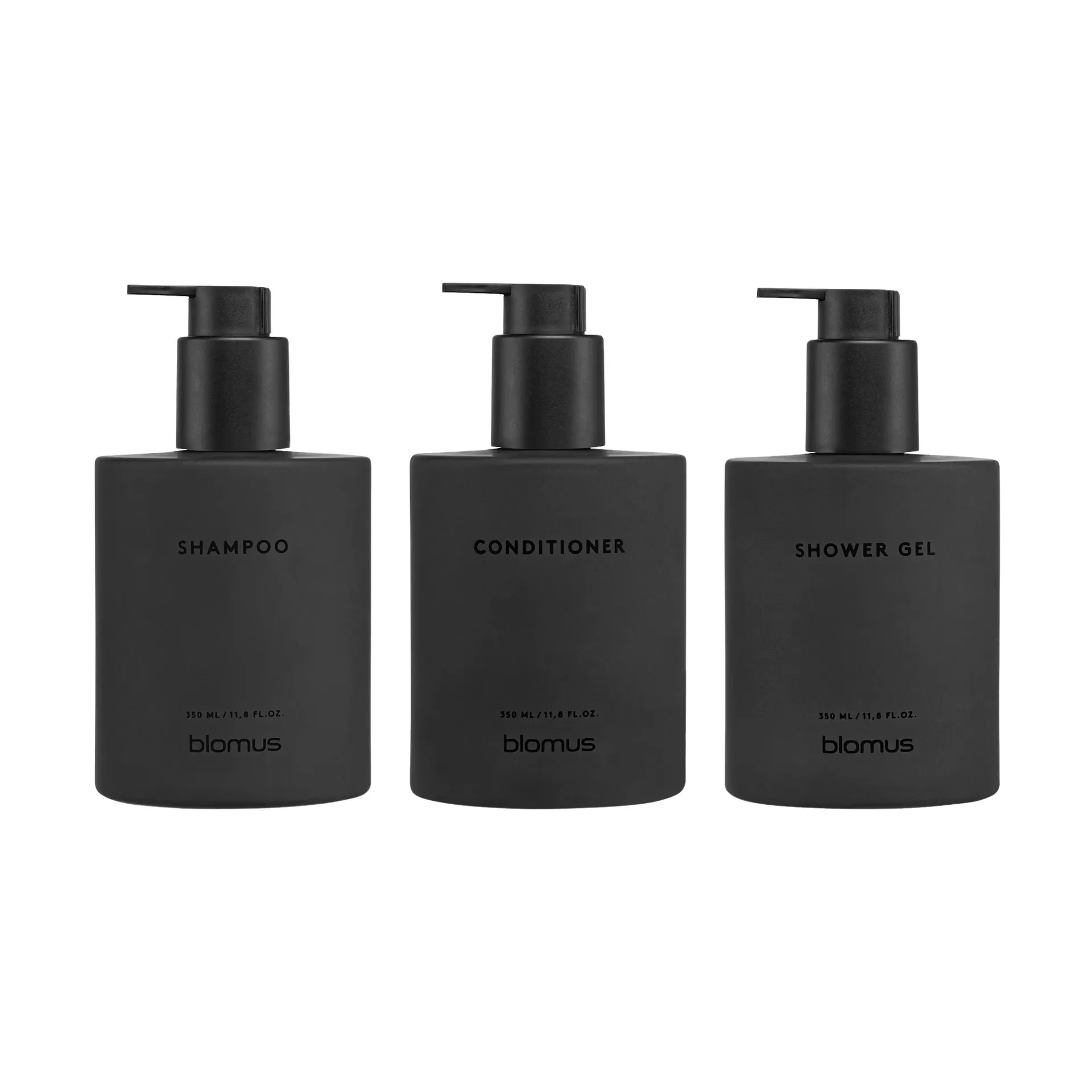 Kirei glasflasker inkl. vægholder 3-pak, Smoke, monteres med skrue blomus