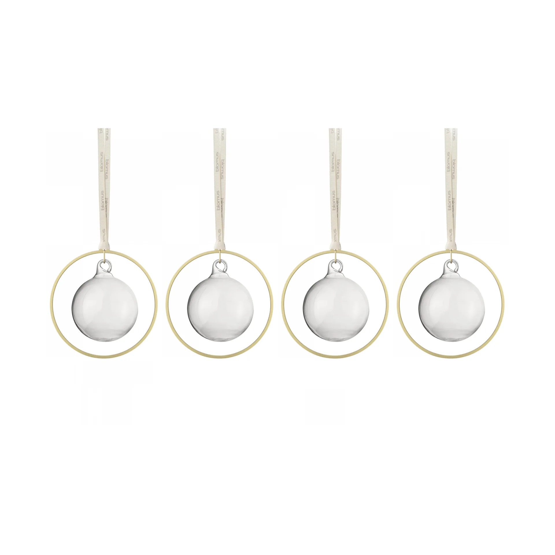 KITAI juletræskugle 8,5 cm 4-pak, Clear blomus