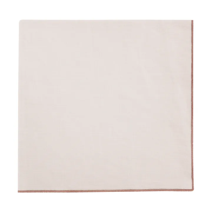 Lineo linned serviet 42 x 42 cm - Moonbeam-mocha mousse - Blomus