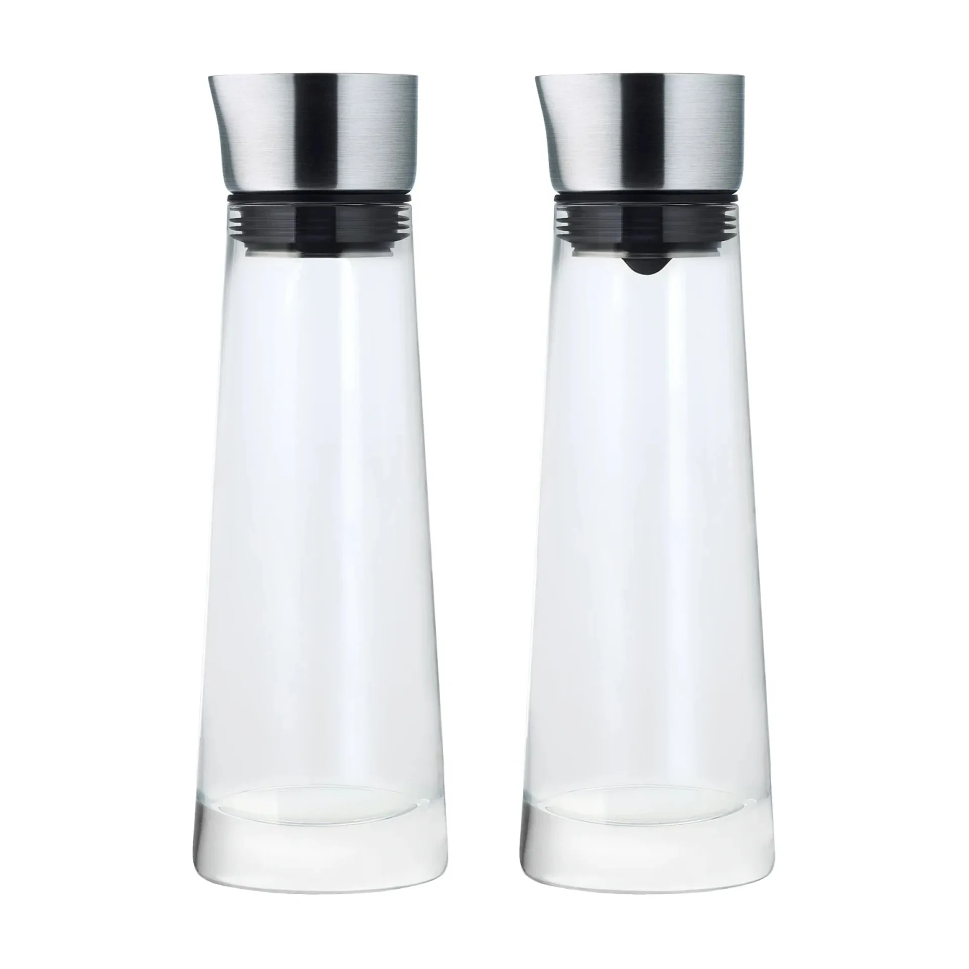 Macchiato sæt sukkerskål og mælkekande, Glas/Rustfrit stål blomus