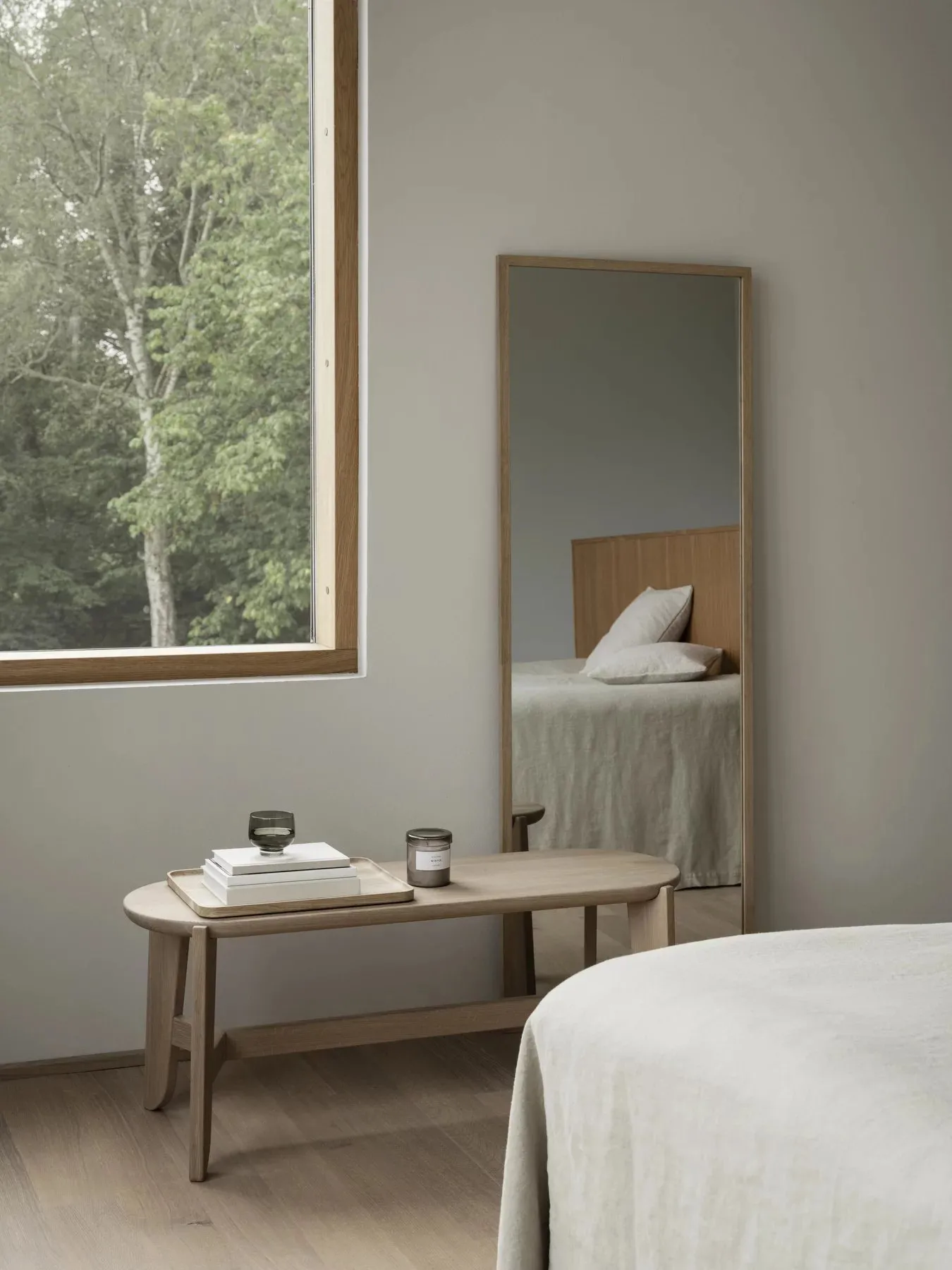 OKU bakke L 40x30 cm, Eg blomus