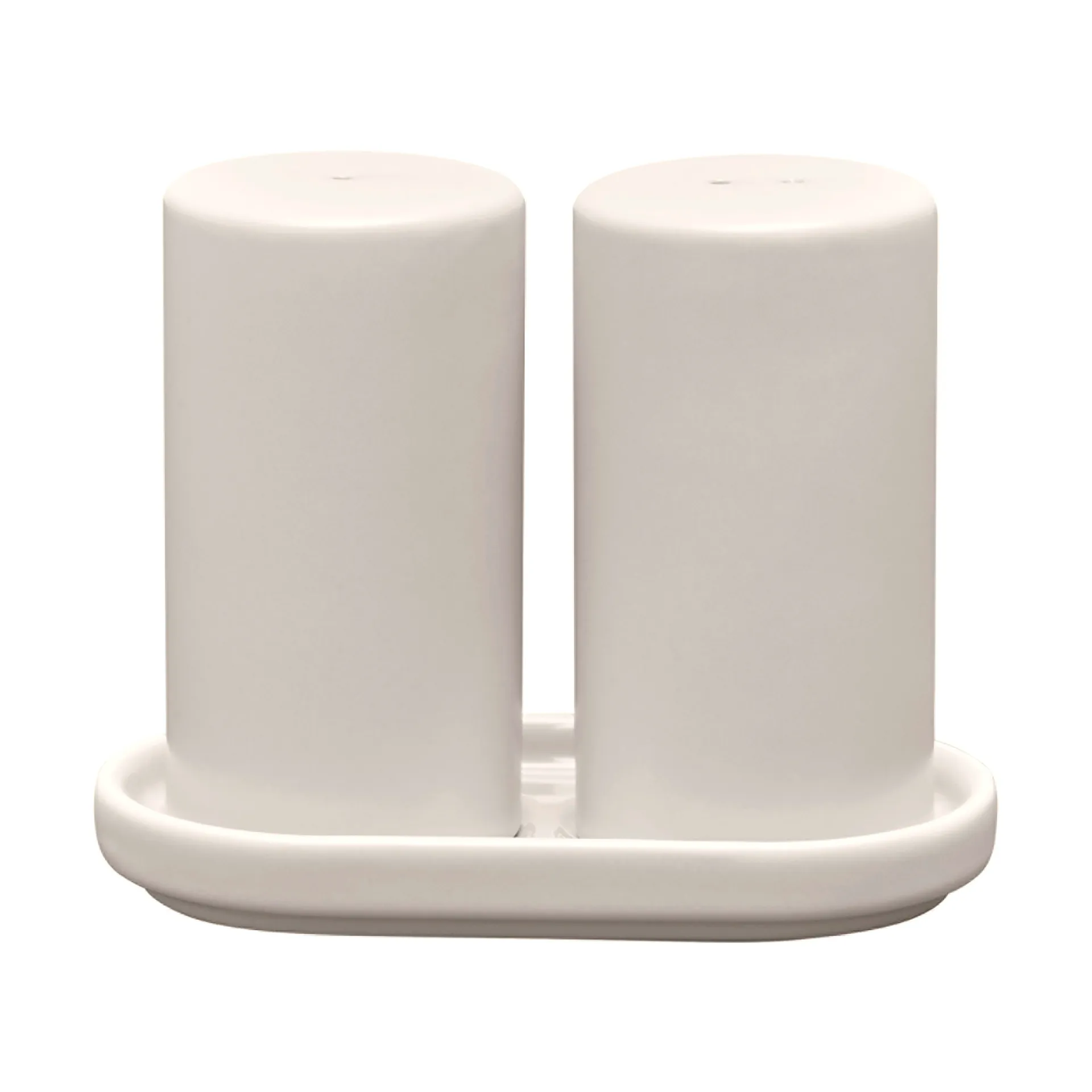 blomus Pilar salt- og pebersæt 2 dele Moonbeam, Ø4,5x11,5 cm