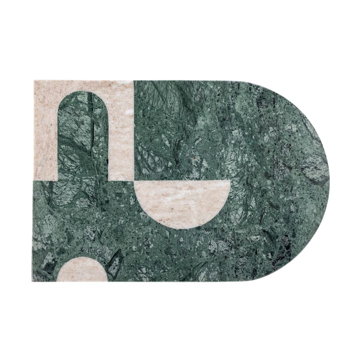 Abrianna skærebræt 20x30 cm, Grøn/Hvid marmor Bloomingville