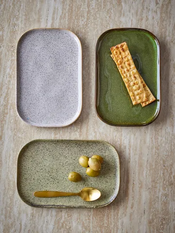 Addison desserttallerken - Green, 3 dele - Bloomingville