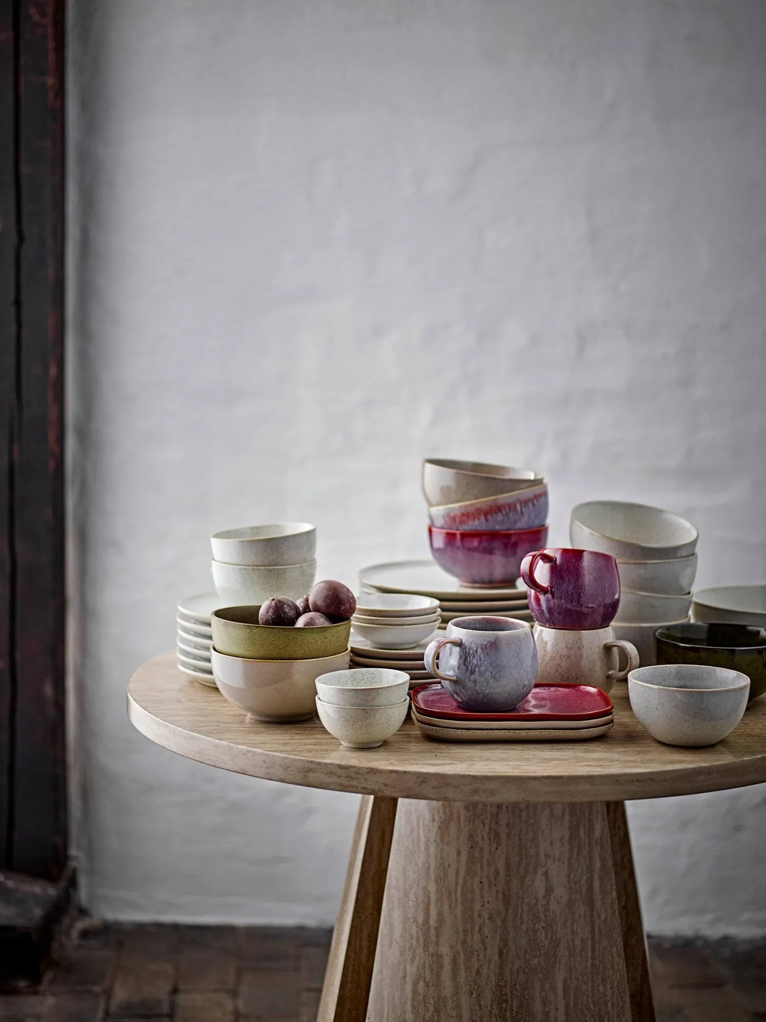 Addison desserttallerken, Rose, 3 dele Bloomingville