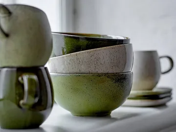 Addison skål Ø16 cm 3 dele - Green - Bloomingville