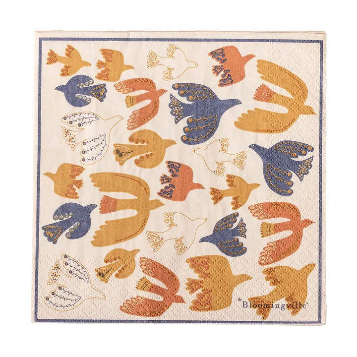 Anniversary papirserviet 20 pak - Gul - Bloomingville