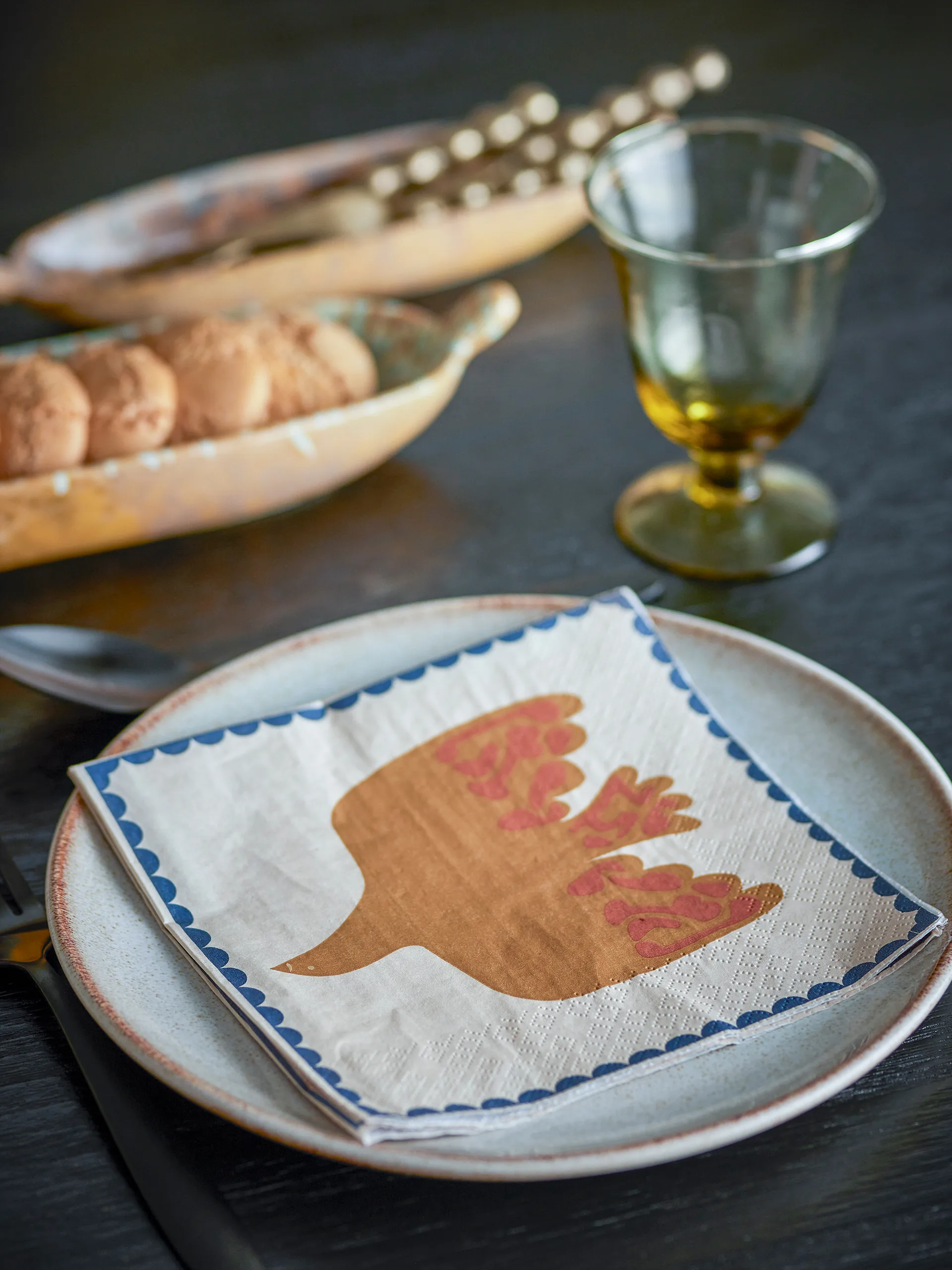 Anniversary papirserviet 20 pak, Gul Bloomingville