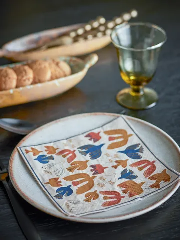 Anniversary papirserviet 20 pak - Gul - Bloomingville