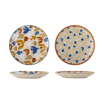 Anniversary tallerken - Multi, Ø20 cm, 2 dele - Bloomingville
