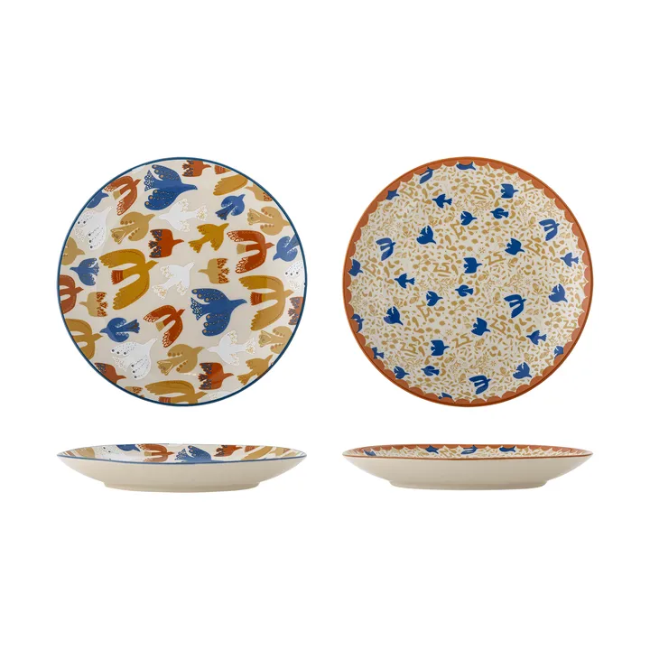 Anniversary tallerken - Multi, Ø20 cm, 2 dele - Bloomingville
