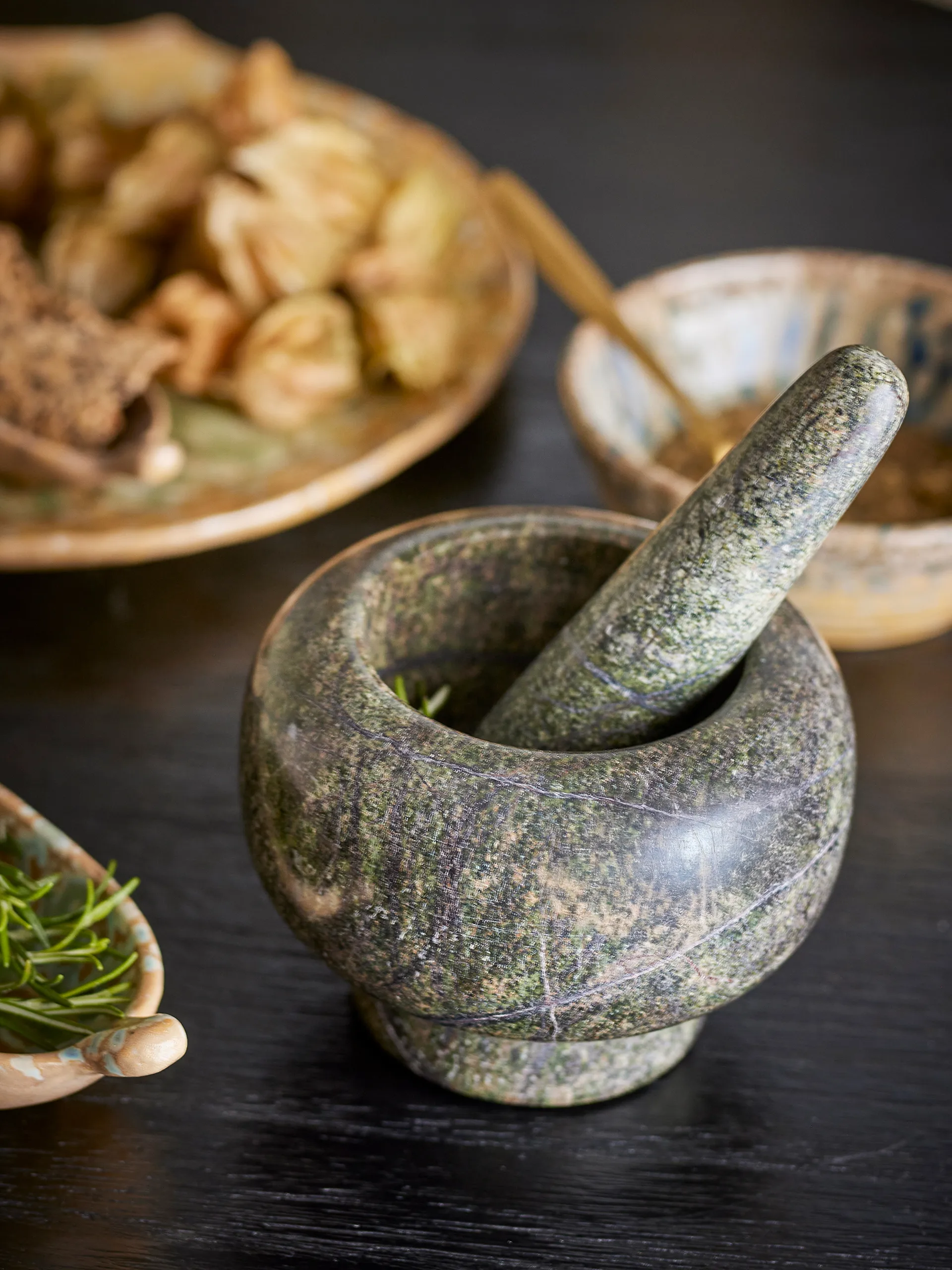 Arazo mortel med støt Ø12,5 cm, Grøn Bloomingville