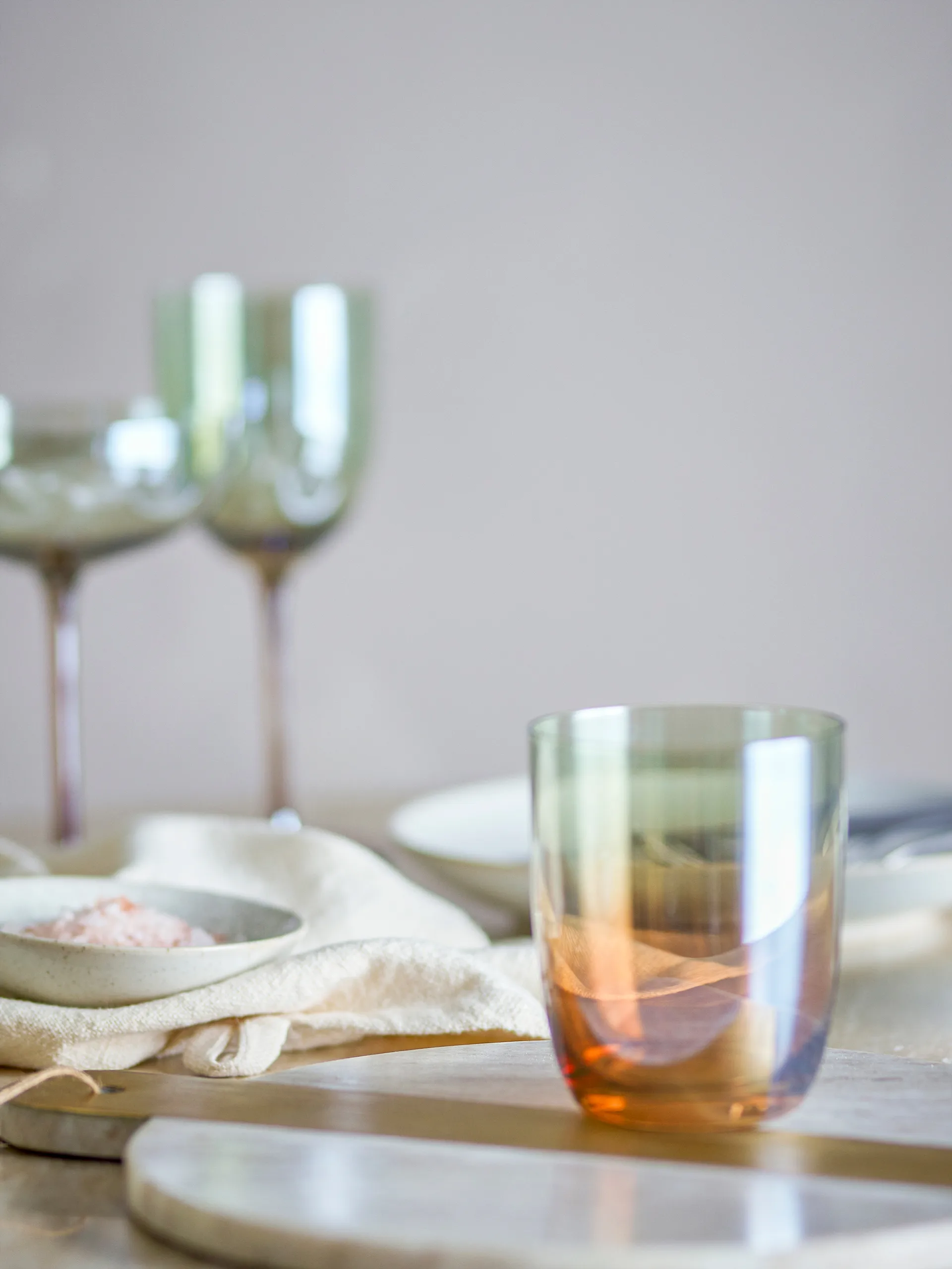 Aston drikkeglas 4 pak, Bronze Bloomingville