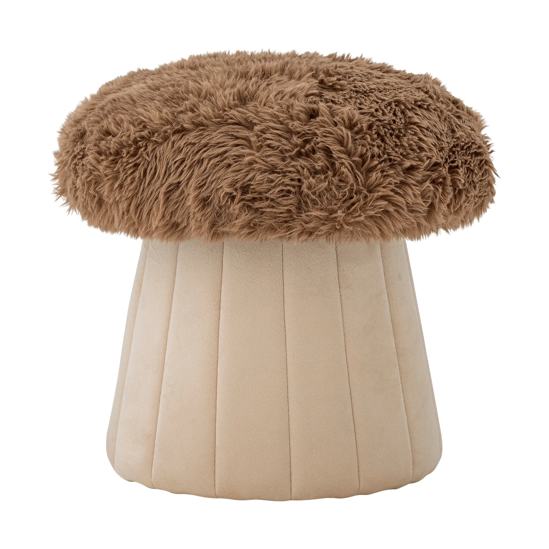 Bertil siddepuf Ø37 cm, Svamp, brun Bloomingville