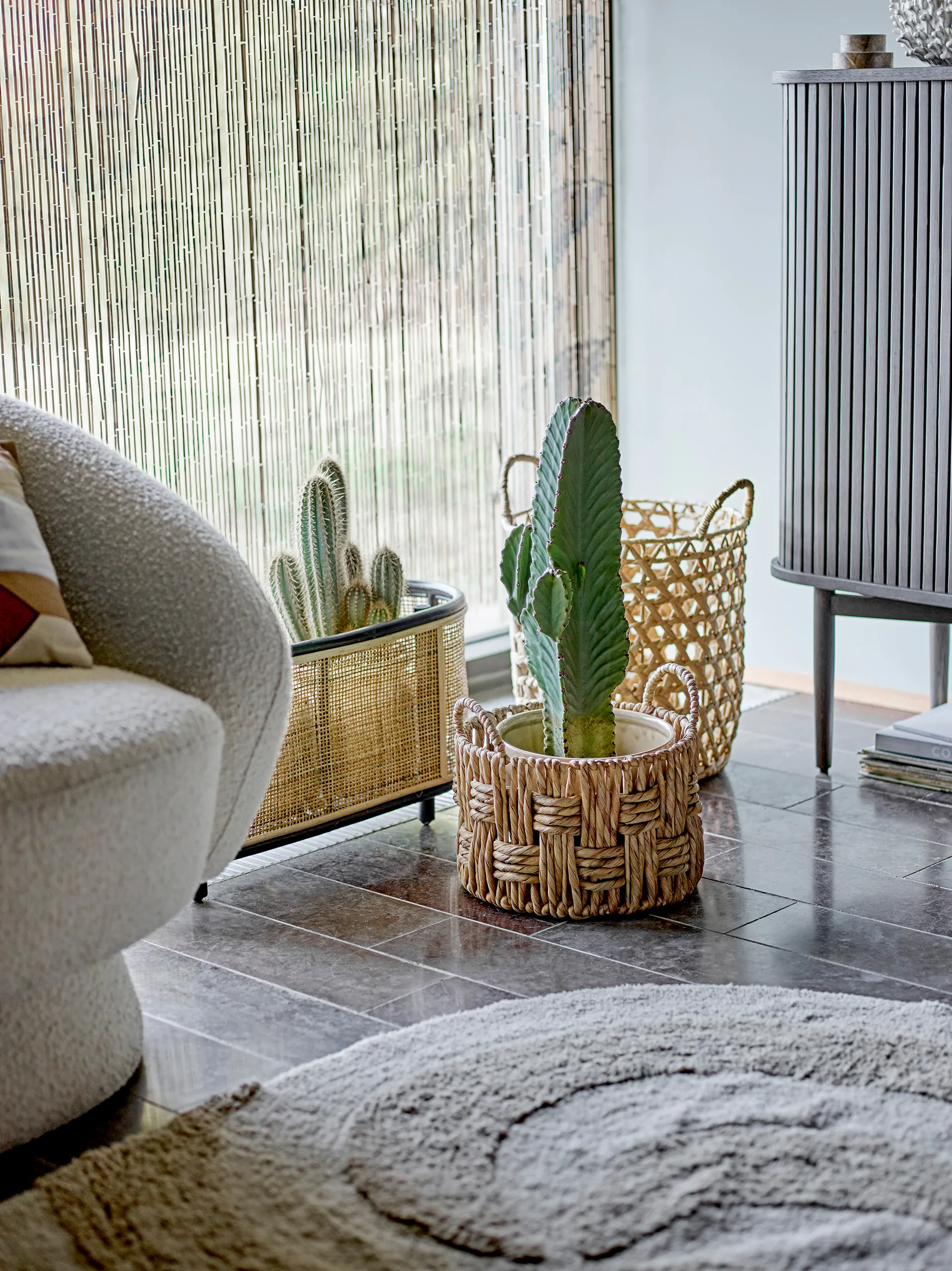 Betsey bomuldstæppe 100x140 cm, Natur  Bloomingville