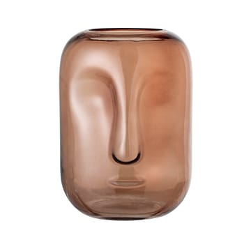 Bloomingville glasvase ansigt 25 cm - Brun - Bloomingville