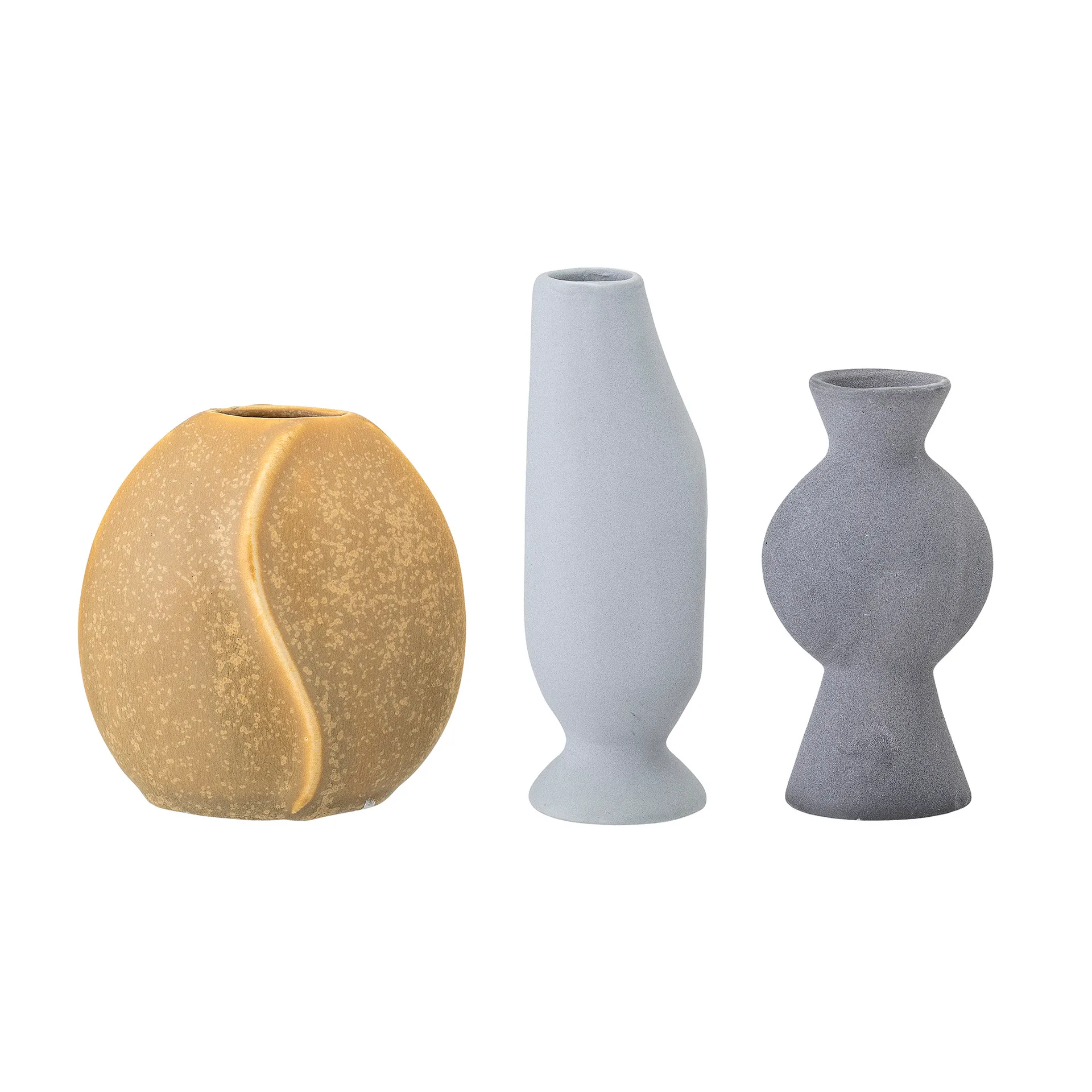 Bloomingville vase stengods 3-pakke, Multi Bloomingville