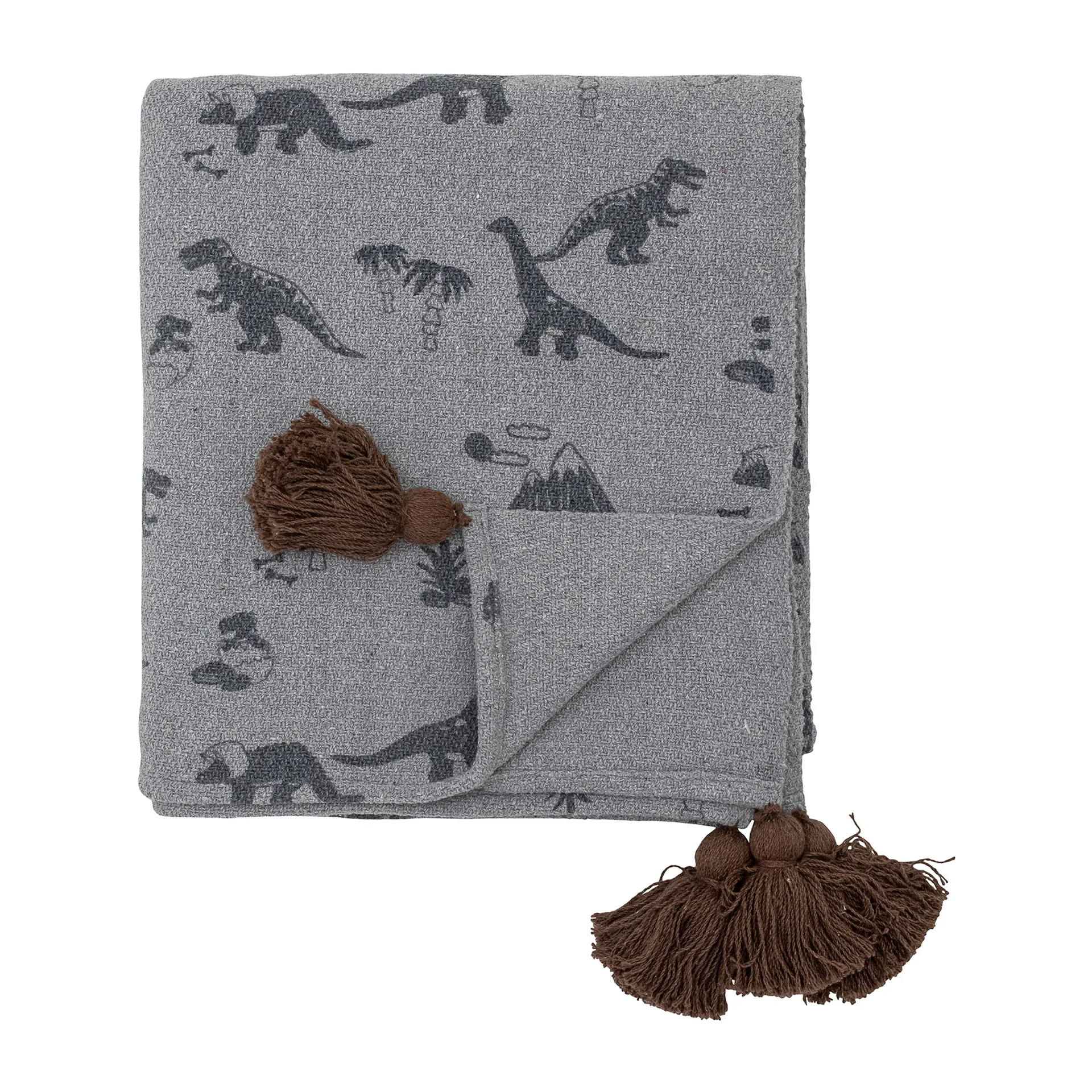 Bongo plaid 130x160 cm, Blå Bloomingville