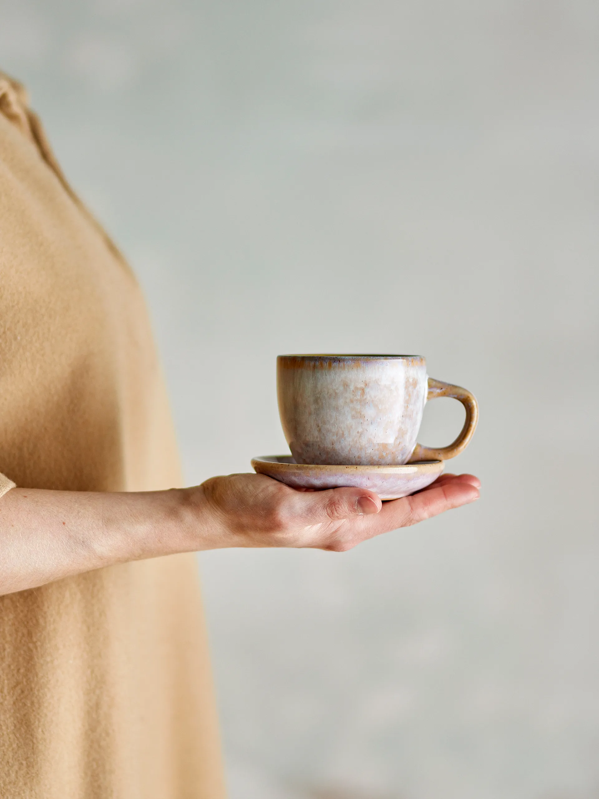 Brenta kop med underkop 4 pak, Rose Bloomingville