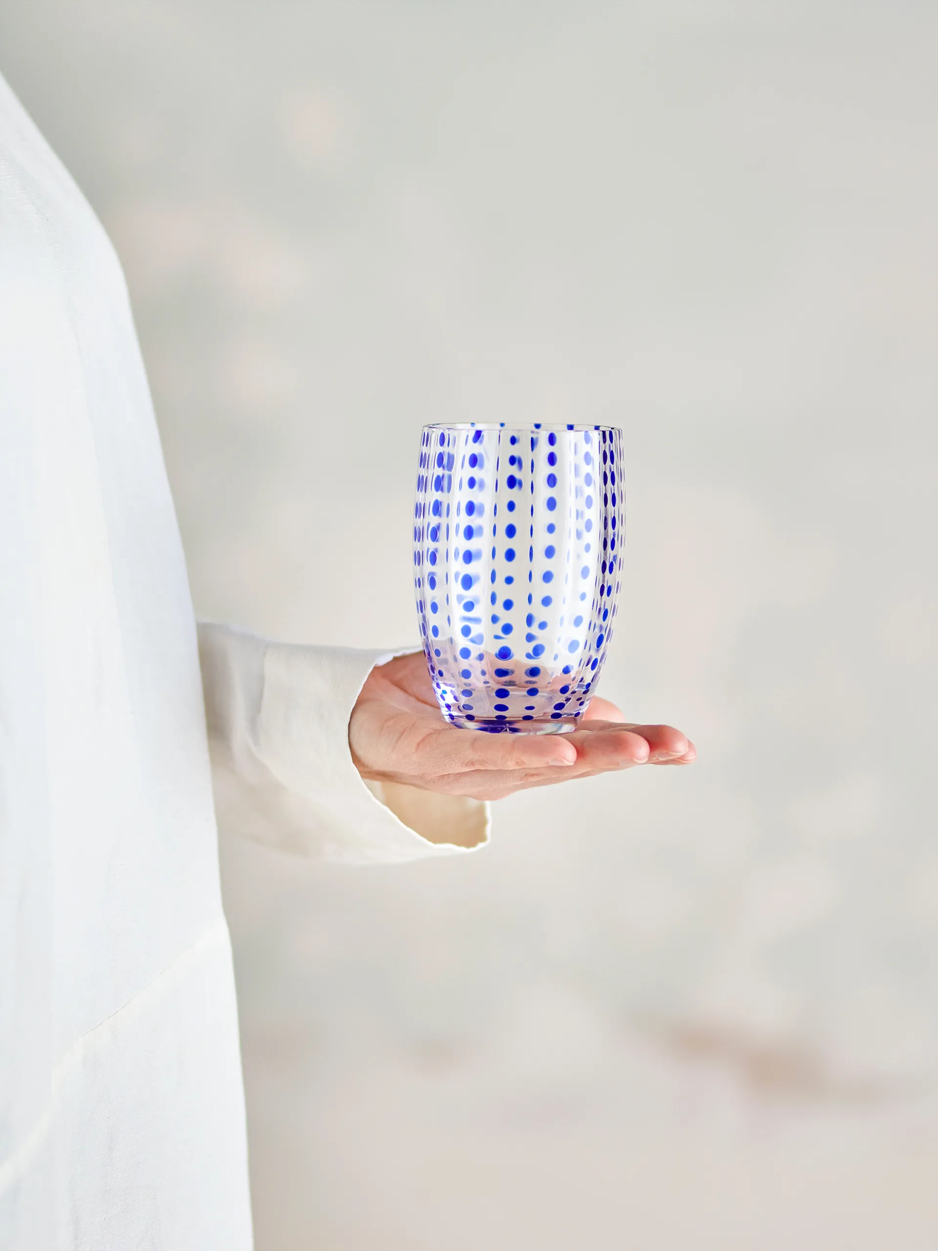 Brinley drikkeglas 4 pak, Blå Bloomingville