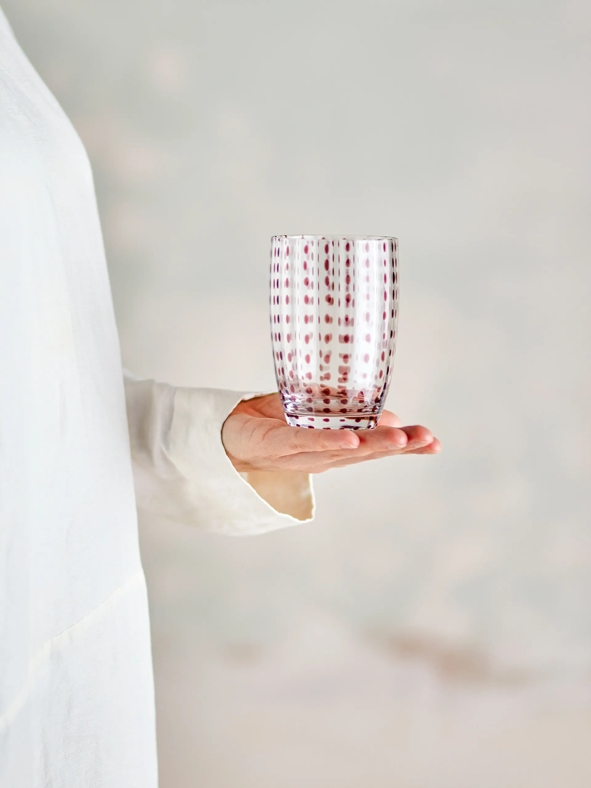 Brinley drikkeglas 4 pak, Brun Bloomingville