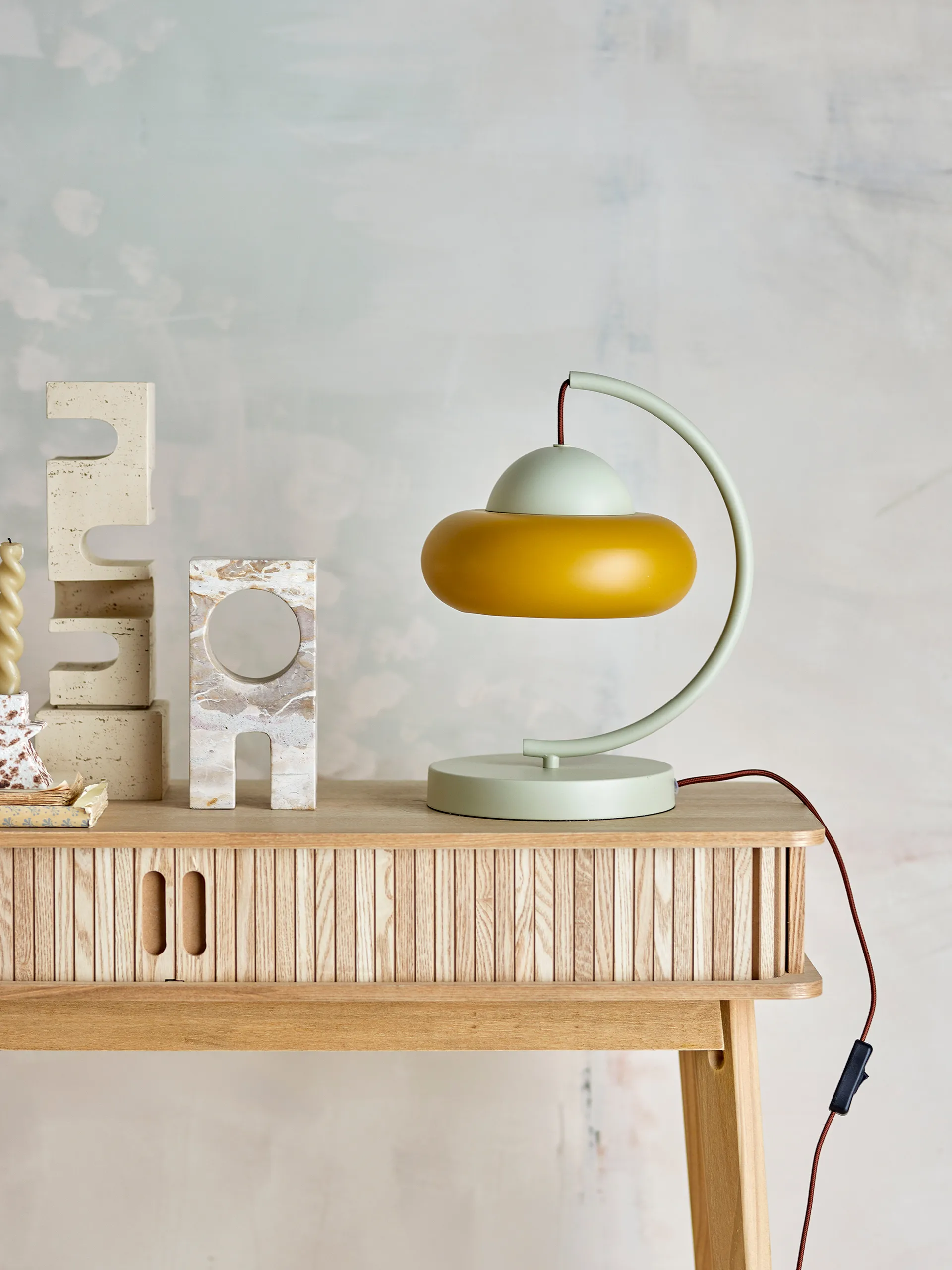 Bubble bordlampe 27 x 34,5 cm, Natur Bloomingville