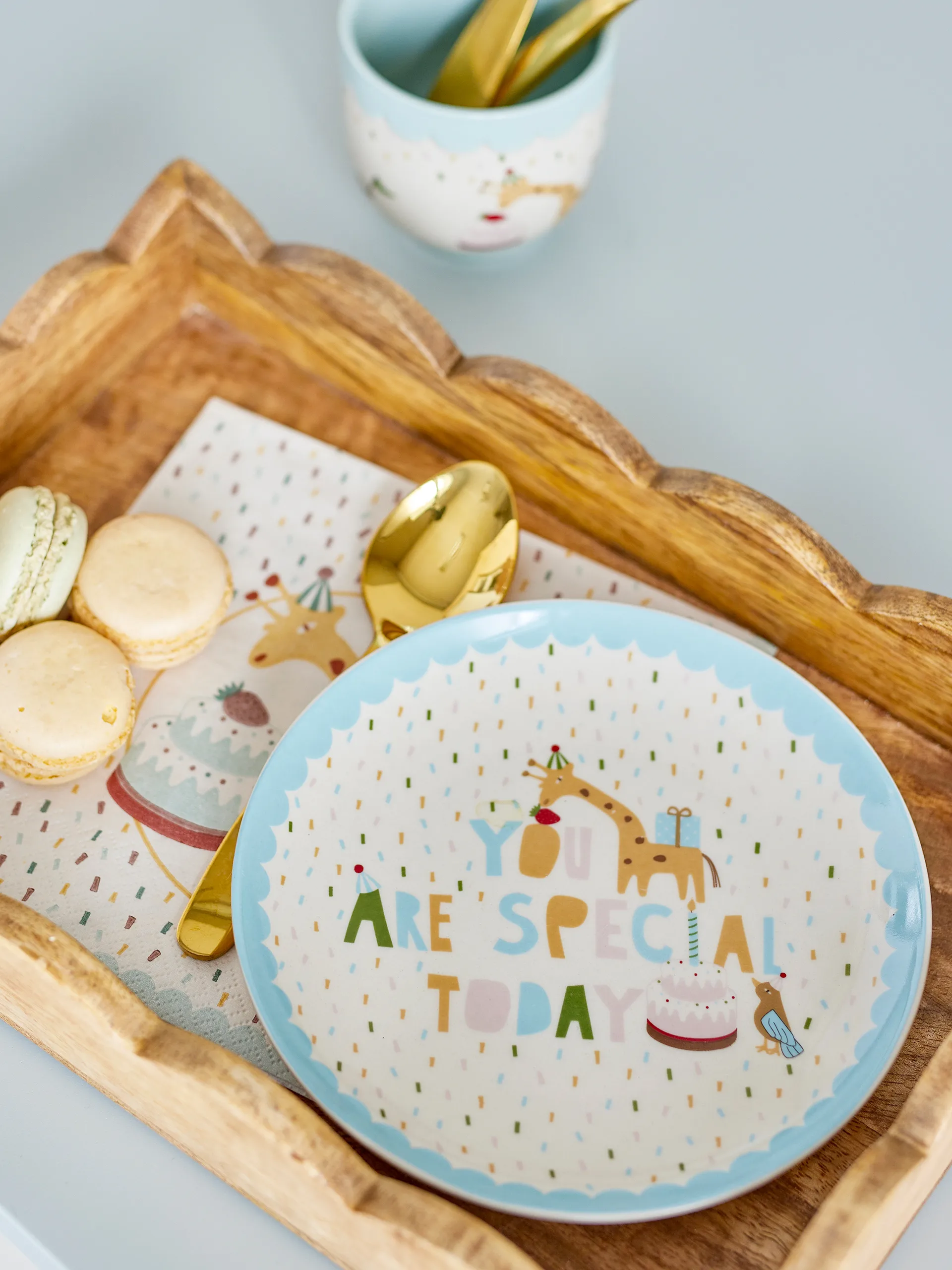 Celebrate tallerken Ø16 cm, Blå Bloomingville