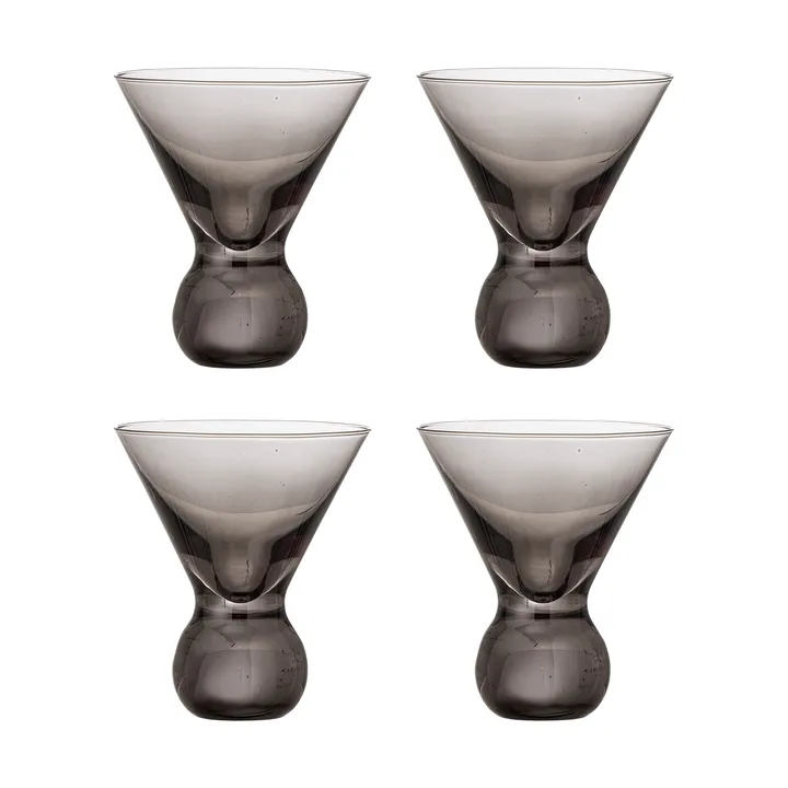 Corliss cocktailglas 4 pak - Grå - Bloomingville