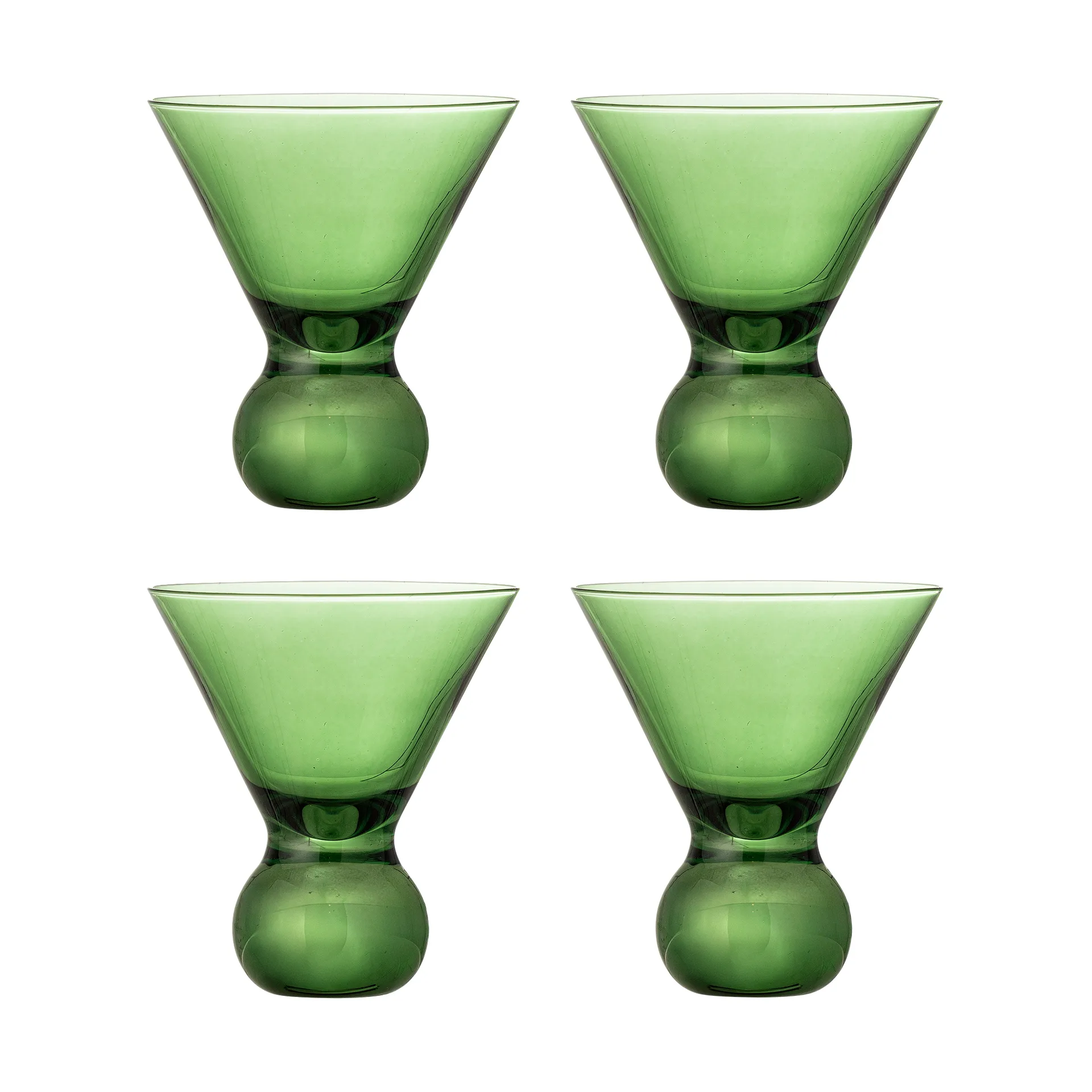 Corliss cocktailglas 4 pak, Grøn Bloomingville