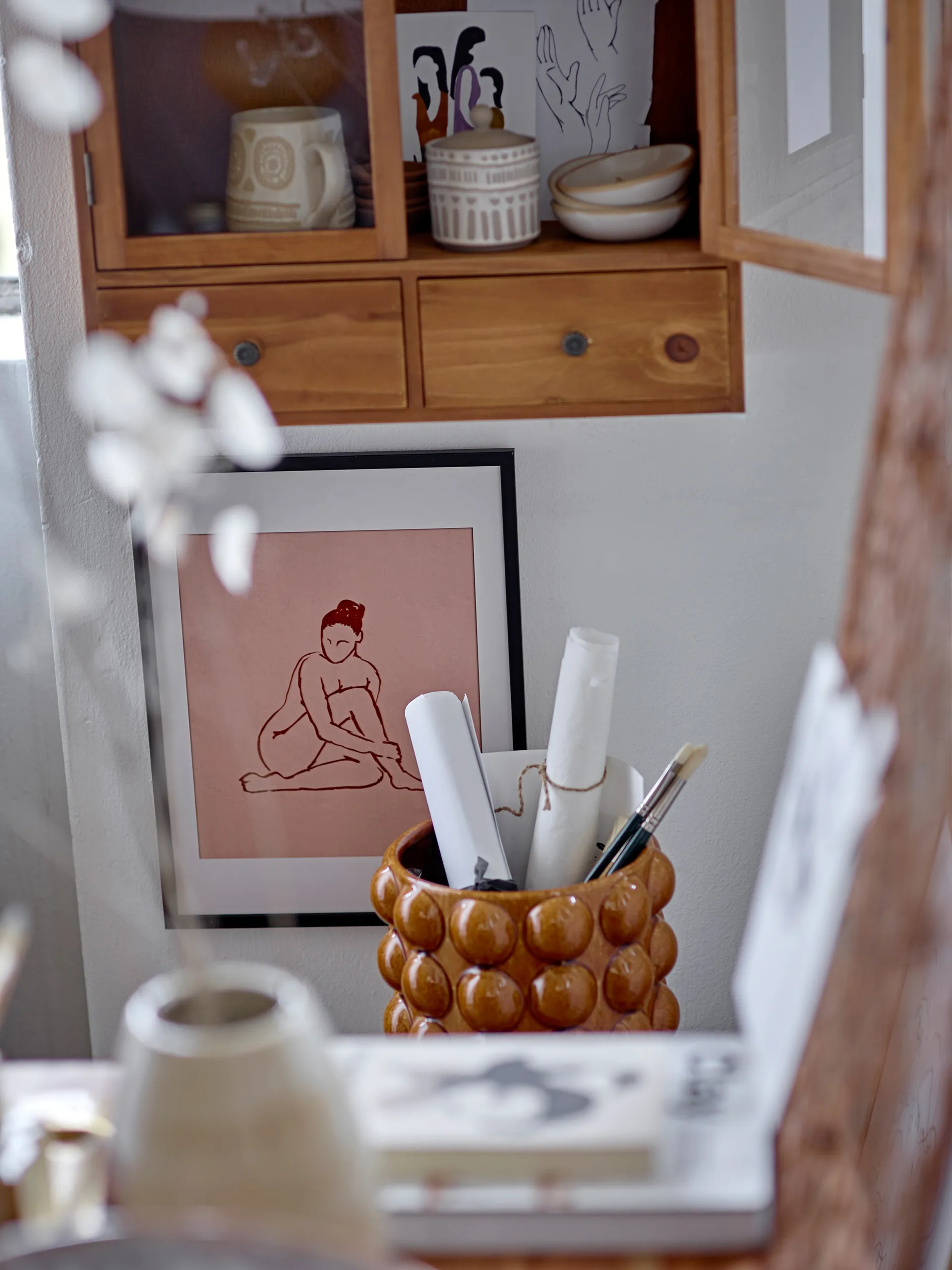 Deia krukke Ø23,5 cm, Brun Bloomingville